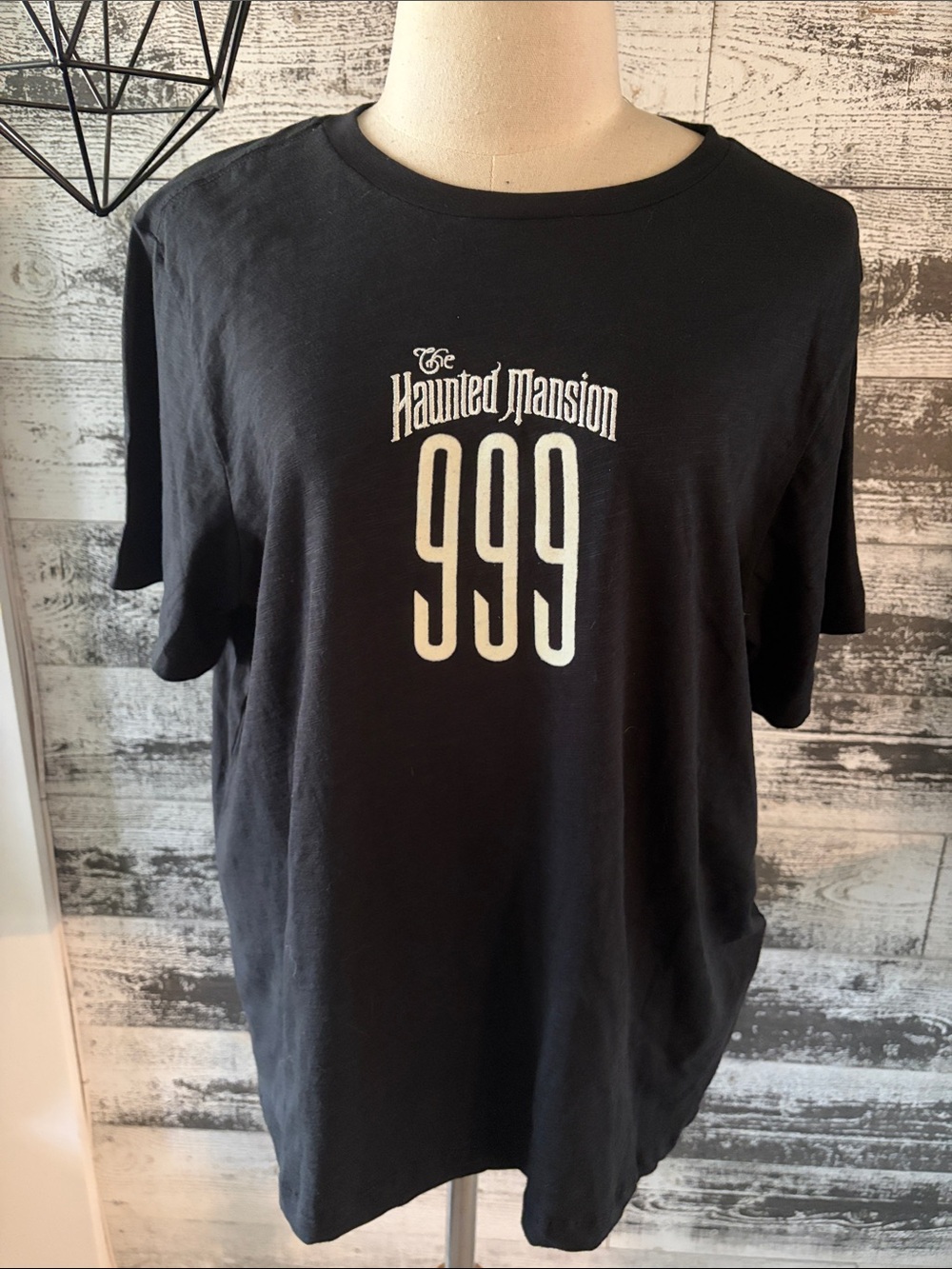 NWT The Haunted Mansion 999 Short Sleeve T-Shirt - Black